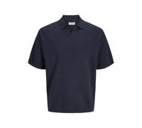 JJ REBEL Jrebcallum Knit Split Neck da Uomo, Sky Captain, L