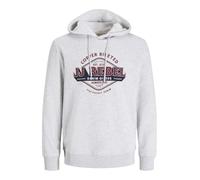 JJ REBEL Jrebcasper-Felpa con Cappuccio, Melange Bianco, S Uomo