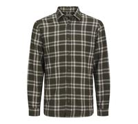 JJ REBEL Jrebchase Check Shirt LS Camicia, Notte Foresta, S Uomo
