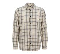 JJ REBEL Jrebchase Check Shirt LS Camicia, Raggio di Luna, XL Uomo