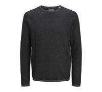 JJ REBEL Jrebfrank Knit Crew Neck, Grigio Scuro mélange, M Uomo