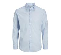 JJ REBEL Jrebgavin Solid Shirt LS Noos Camicia, Blu di Cachemire, S Uomo