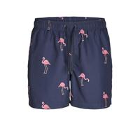 JJ Rebel Jrebhawaii Swim Short Print, Blazer Blu Marine, L