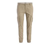 JJ REBEL Jrebmichael Slim Show Noos Pantaloni Cargo, Crockery, 33W x 34L Uomo