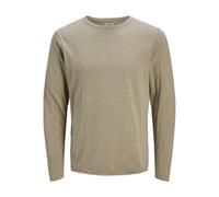 JJ REBEL Jrebnature Slub Knit Crew Neck da Uomo, Crockery, M