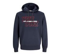 JJ REBEL Jrebowen-Felpa con Cappuccio, Sky Captain, L Uomo