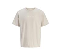 JJ REBEL Jrebrocky Logo Tee SS Crew Neck, Raggio di Luna, L Uomo