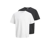 JJ REBEL Jrebrocky Tee SS Crew Neck 2 Pack MP (2 Pezzi), Nero, S