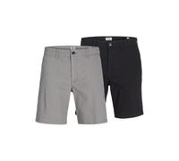 JJ REBEL Jrebsharp Chino Short 2 Pack MP, Ultimate Grey, S (Pacco da 2) Uomo