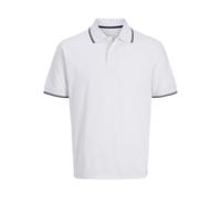 JJ REBEL Jrebzell - Polo da Uomo SN, Bianco, XL