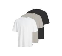 JJ Rebel Maglietta 'JREB' beige scuro / nero / bianco, Taglia M