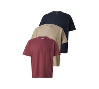 JJ Rebel Maglietta 'JREBTREY' navy / talpa / rosso Uomo JJ Rebel XL navy / talpa / rosso