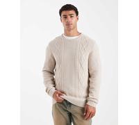 JJ Rebel - Maglione a trecce beige-Neutro M