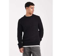 JJ Rebel - Maglione nero testurizzato L