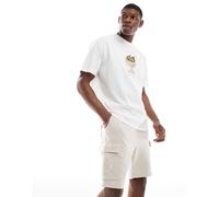JJ Rebel - Pantaloncini cargo in jersey beige-Neutro M