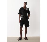 JJ Rebel - Pantaloncini cargo neri-Nero S