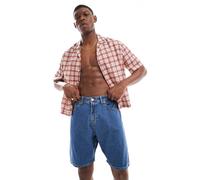 JJ Rebel - Pantaloncini di jeans ampi lavaggio blu medio XL