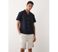 JJ Rebel - Pantaloncini in misto lino beige con coulisse-Neutro 2XL