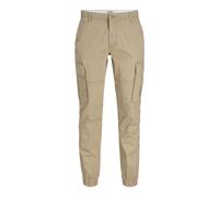 JJ REBEL Jrebmichael Slim Show Noos Pantaloni Cargo, Crockery, 33W x 34L Uomo