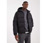 JJ Rebel - Piumino nero con cappuccio S