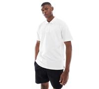 JJ Rebel - Polo color crema testurizzata con zip corta-Bianco M