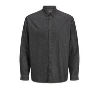 JJ rebel Shirt Jrebavan-Maglietta LS, Denim Nero, L Uomo
