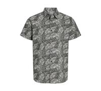 JJ REBEL Shirt Jrebverdant Poplin-Maglietta SS, Nero, L Uomo