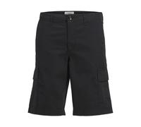 JJ REBEL Short Jrebcarlos-Pantaloncini Rebel Cargo SN, Nero, L Uomo
