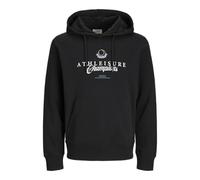 JJ REBEL Sweat Hood Jrebgrant-Felpa con Cappuccio, Nero, S Uomo