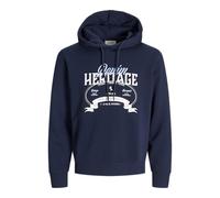JJ rebel Sweat Hood Jreblasse-Felpa con Cappuccio, Sky Captain, S Uomo