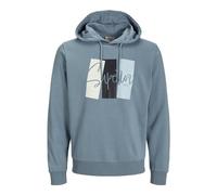 JJ REBEL Sweat Hood Jrebnoah-Felpa con Cappuccio, Windward Blue, S Uomo
