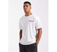 JJ Rebel - T-shirt bianca con logo sul petto-Bianco XXL