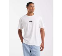 JJ Rebel - T-shirt oversize bianca con stampa Eclectic sul retro-Bianco S