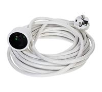JJA 110040-Prolunga con messa a terra, 10 m, colore: bianco