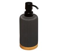 JJA - Dispenser di sapone naturale, colore: nero
