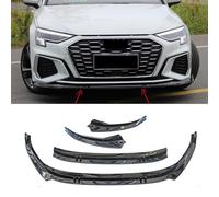 JjAaYy Paraurti Anteriore Labbro Anteriore Kit Pala Anteriore per Audi A3 S3 2020 2021,Kit Splitter Spoiler Corpo.