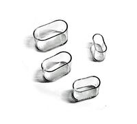 jjabc Coprigambe Sedia,Cuscinetti Piedi Ovali In Silicone Cuscini Tavolo Protezioni Graffi Sul Pavimento,8-24 pcs-Trasparente/24Pcs_25X50Mm