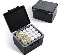 JJC 18650 - Custodia Impermeabile per 20 Batterie 18650 e Simili, Contenitore per Trasporto