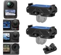 JJC 2 pezzi Adattatore a sgancio rapido magnetico per DJI OSMO 360 Action 5 pro 4 3, sostituisce il supporto a sgancio rapido OEM, con artigli pieghevoli e filettatura da 6,35 mm, base di supporto in