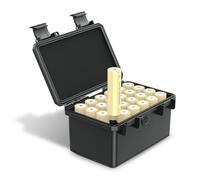 JJC 24 slot 21700 Custodia per batteria, IP67 impermeabile e antiurto 21700 Scatola organizer per batteria con supporto personalizzato, interno in EVA e valvola di pressione
