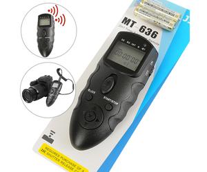 JJC 2in1 IR Scatto & Timer Telecomando Cavo Samsung SR9NX01 LCD Illuminato