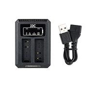 JJC Adattatore per caricabatterie Dual USB per fotocamera digitale Panasonic DMW-BLG10/DMW-BLE9 Leica BP-DC15