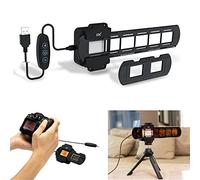 JJC Adattatore per Digitalizzazione di Pellicole con Set di luci a LED Converti Pellicola Negativa da 35 mm e Diapositiva in JPEG Digitale, Lampada LED USB a 10 Livelli di Luminosità
