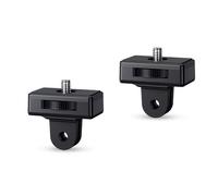 JJC Adattatore per treppiede (2 pezzi), adattatore per montaggio fotocamera, 1/4" -20 Mount per supporti GoPro, Sony, Xiaomi e altri supporti per fotocamere d'azione