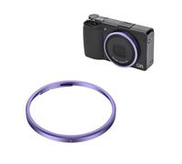 JJC Anello Decorativo in Metallo Compatibile con Ricoh GR IV GR4 Fotocamera, Sostituisce Ricoh Original Ring Cap GN-3 (Viola)