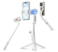 JJC Bastone magnetico per selfie, 101,6 cm, estensibile, treppiede per telefono, con telecomando wireless, per iPhone 16, 15, 14, 13, 12 (supporto MagSafe), Samsung Huawei, Google e altri smartphone
