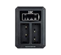 JJC Caricabatteria Doppio USB per Fujifilm X-E5, X-HALF (X-HF1) X100VI X100V X100F X-PRO3 X-PRO2 X-S10 X-E4 X-H1 X-T3 X-T1 X-T50 X-T30 III X-T30II X-T30 X-A5 X-T200 Sostituisce Fuji NP-W126 / NP-W126s