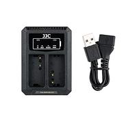 JJC Caricabatterie USB doppio adattatore per Panasonic DMW-BLC12 / Sigma BP-51 / Leica BP-DC12 batteria fotocamera digitale