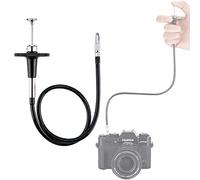 JJC - Cavo meccanico con pulsante di rilascio filettato e blocco lampadina per Fujifilm X10 X20 X30 X100s X100t X-Pro1 X-Pro2 X-E1 X-E2, Leica M6 M7 M8, Nikon Df F4 FM2 F3 FE FM3a F80