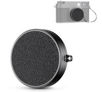 JJC Copriobiettivo in lega di alluminio per la metà fotocamera Fujifilm Fuji X, con cordino per copriobiettivo - DGRAY